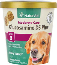 Load image into Gallery viewer, NaturVet Glucosamine DS Plus Level 2 Soft Chews for Small to Medium Breeds - 70 ct.