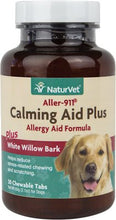 Load image into Gallery viewer, NaturVet Aller-911 Calming Plus Allergy Tabs - 30 ct