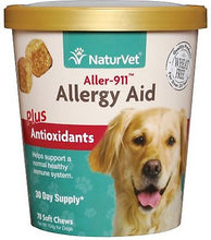 Load image into Gallery viewer, NaturVet Aller-911 Plus Antioxidants Soft Chews - 70 ct