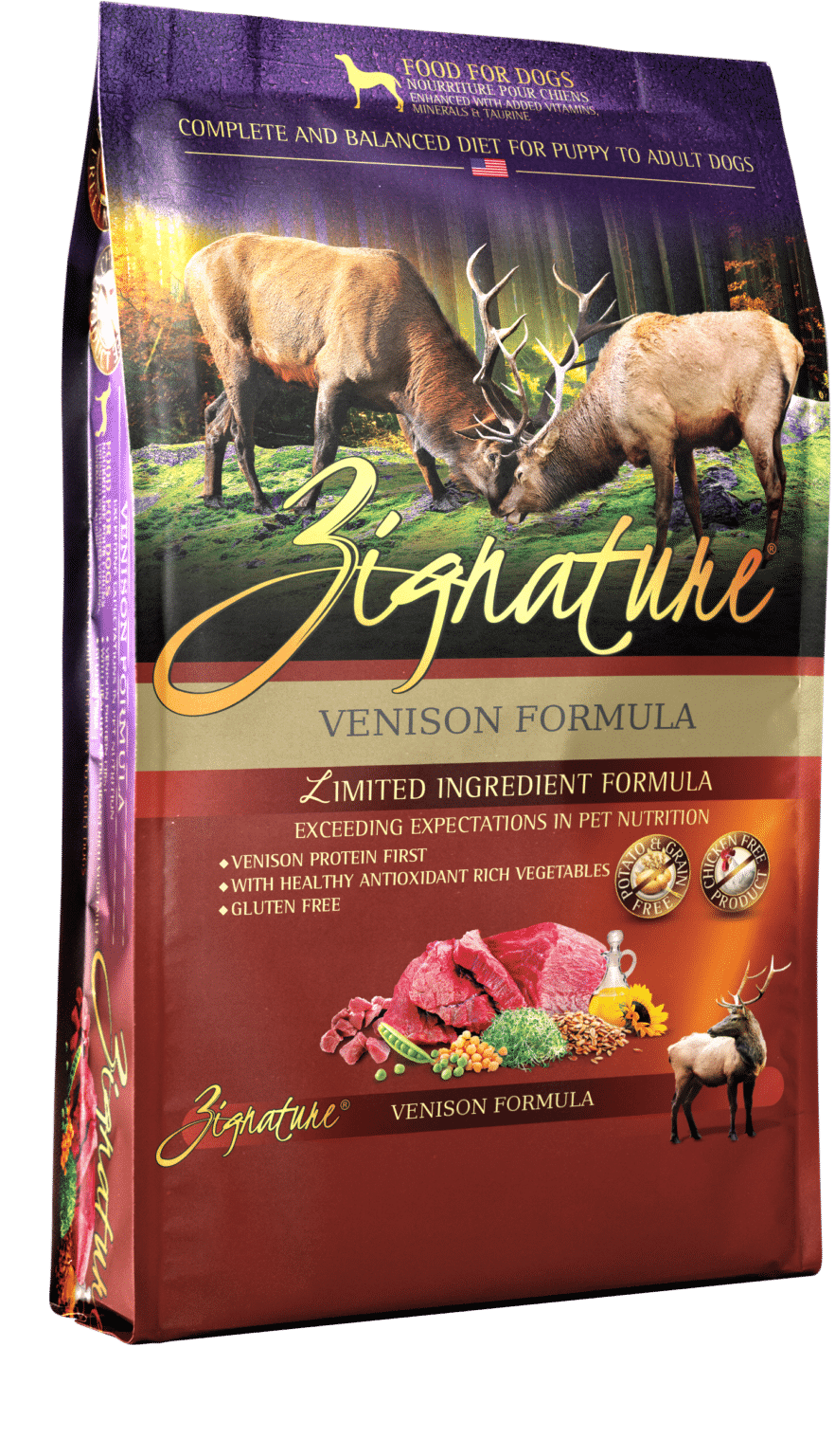 Zignature Venison Formula Advance Holistic Dog Nutrition
