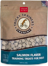 Load image into Gallery viewer, Cloud Star Crunchy Tricky Trainers Salmon Flavor Dog Treats, 8-oz bag
