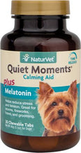 Load image into Gallery viewer, NaturVet Quiet Moments Calming Aid- Chewable Tablets - 30 ct