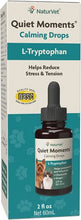 Load image into Gallery viewer, Quiet Moments Calming Drops with  L-Tryptophan -2 oz bottle