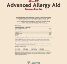 Load image into Gallery viewer, NaturVet Aller-911 Allergy Aid Poweder - 9 oz