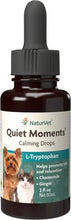 Load image into Gallery viewer, Quiet Moments Calming Drops with  L-Tryptophan -2 oz bottle