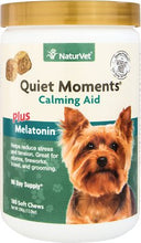 Load image into Gallery viewer, NaturVet Quiet Moments Soft Chews Calming Supplement Plus Melatonin