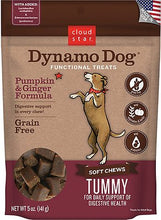 Load image into Gallery viewer, Cloud Star Dynamo Dog Tummy Soft Chews Pumpkin & Ginger Formula Grain-Free Dog Treats, 14-oz bag
