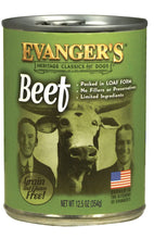 Load image into Gallery viewer, Evanger&#39;s Beef Grain Free Canned Dog Food
