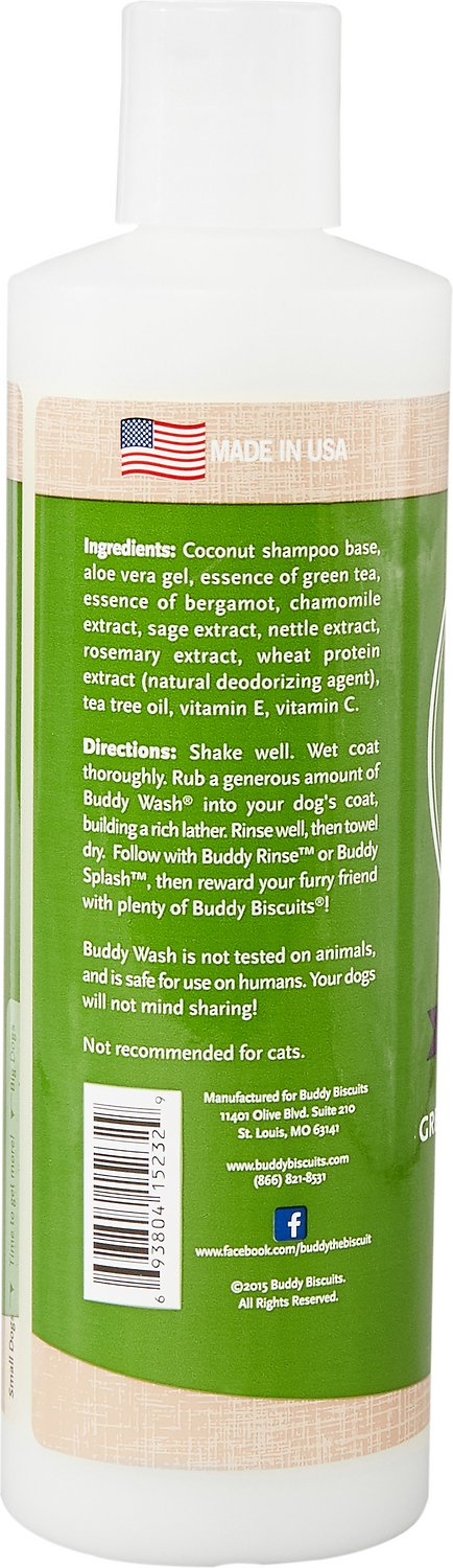 Buddy Wash Green Tea & Bergamot Shampoo - 16 oz bottle