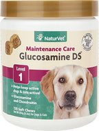 NaturVet Glucosamine DS Level 1 Soft Chews- 120 ct