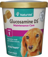 NaturVet Glucosamine DS Level 1 Soft Chews for small & medium breeds- 70 ct